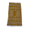 Kilim tapis jaune et blanc fait à la main, 60x105cm