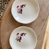 Set of 2 vintage round dishes - Chinon de Gien model
