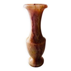 Vase en onyx rose
