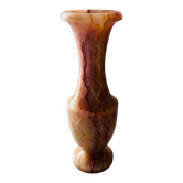 Vase en onyx rose