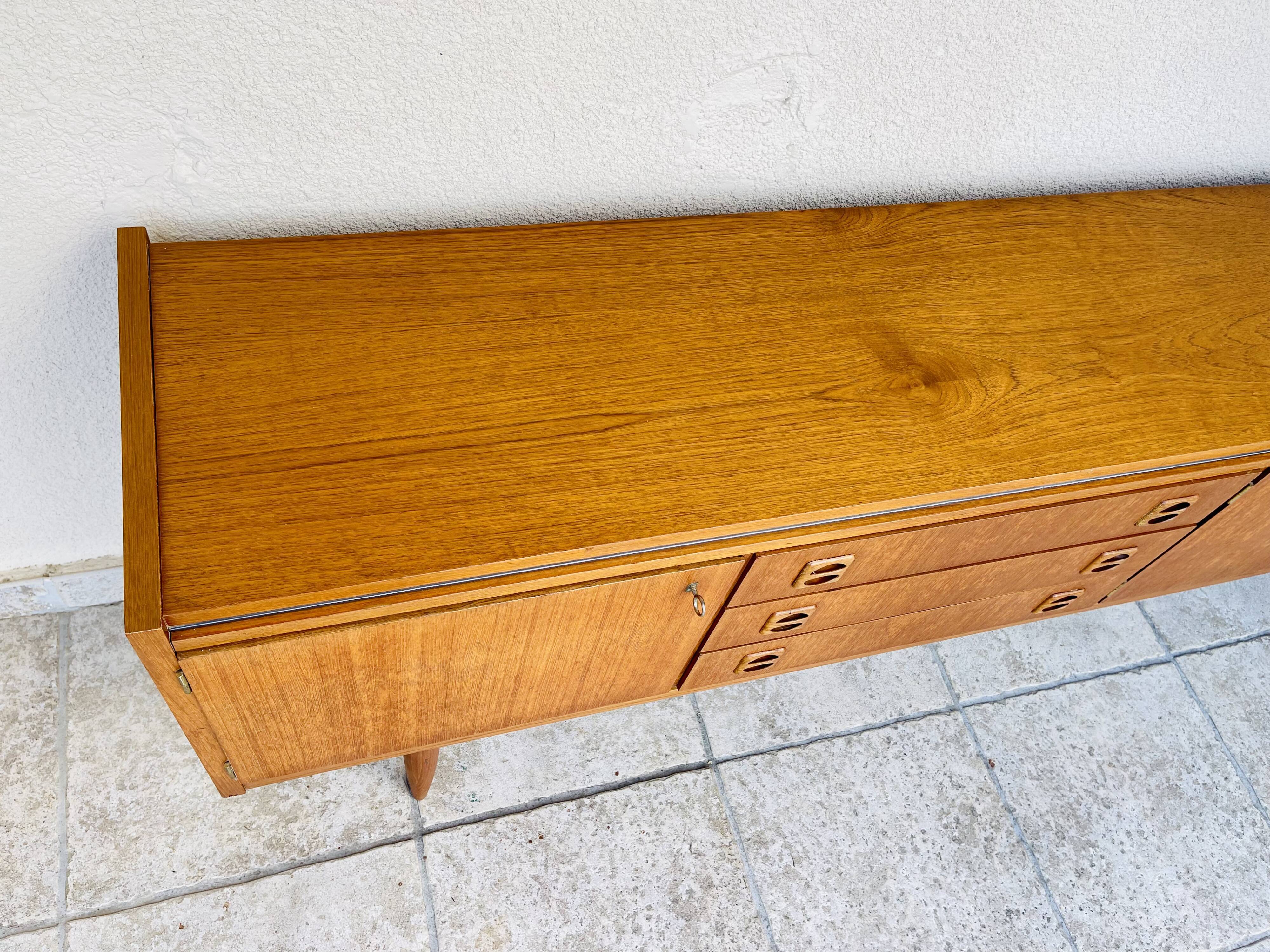 Scandinavian teak row