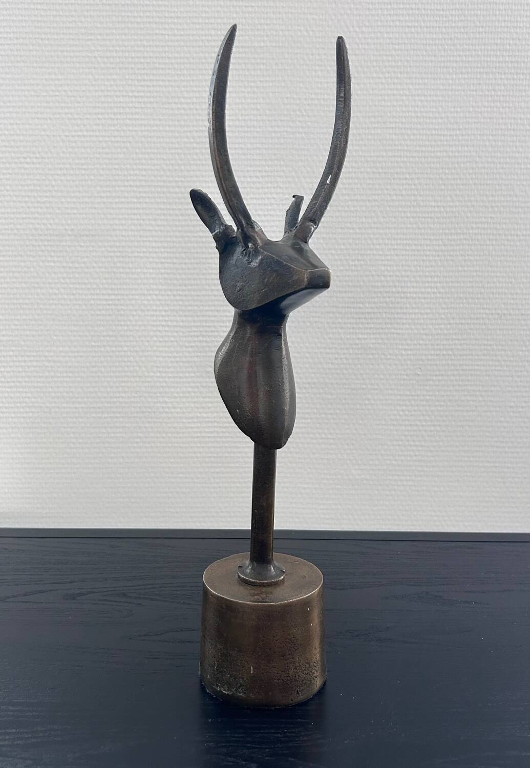 Stylized bovine trophy