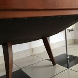 Leather club armchair