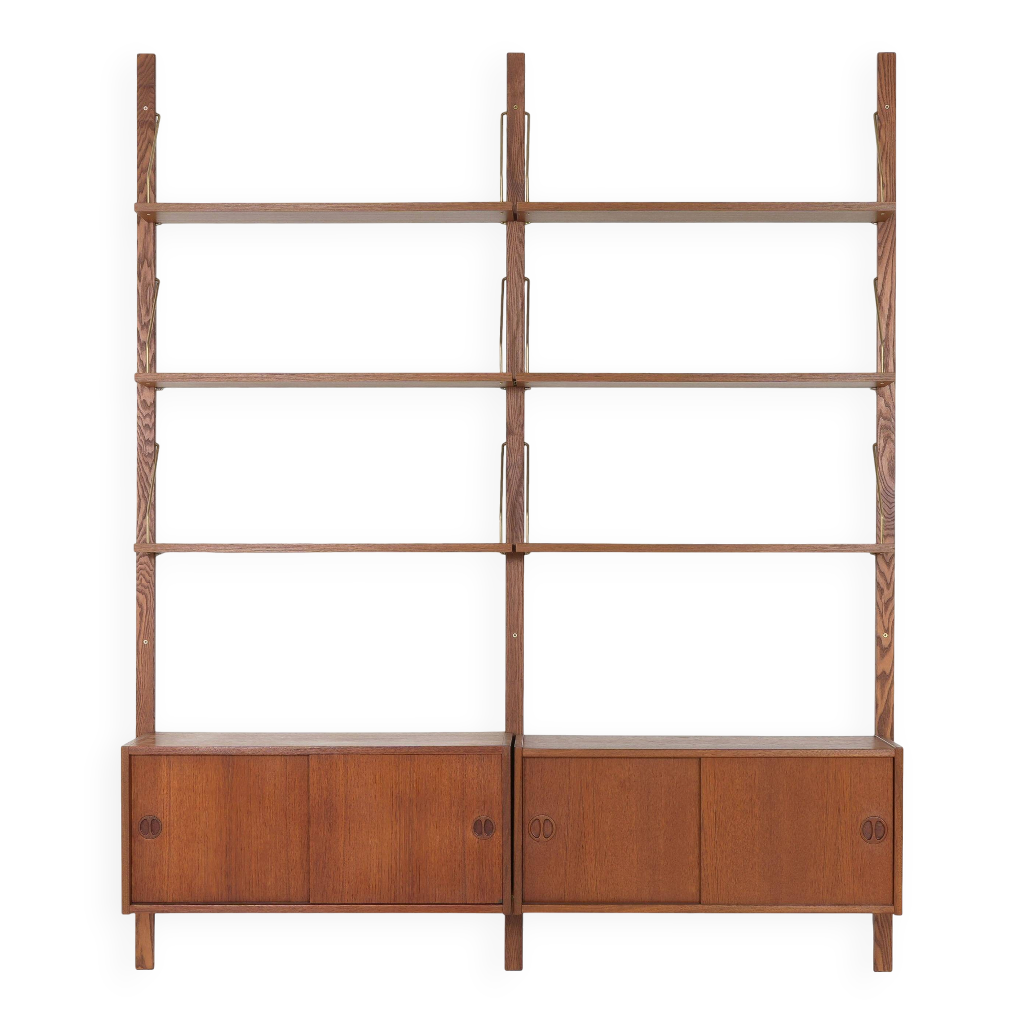 Teak modular shelving unit, Danish design, 1960s, made in Denmark
