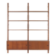 Teak modular shelving unit, Danish design, 1960s, made in Denmark