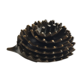 Bronze hedgehog ashtray