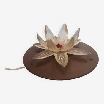 Eastern European acryic Water Lily Lotus night light lamp