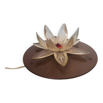 Eastern European acryic Water Lily Lotus night light lamp