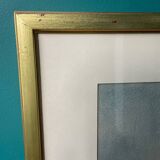 Watercolor still life under glass