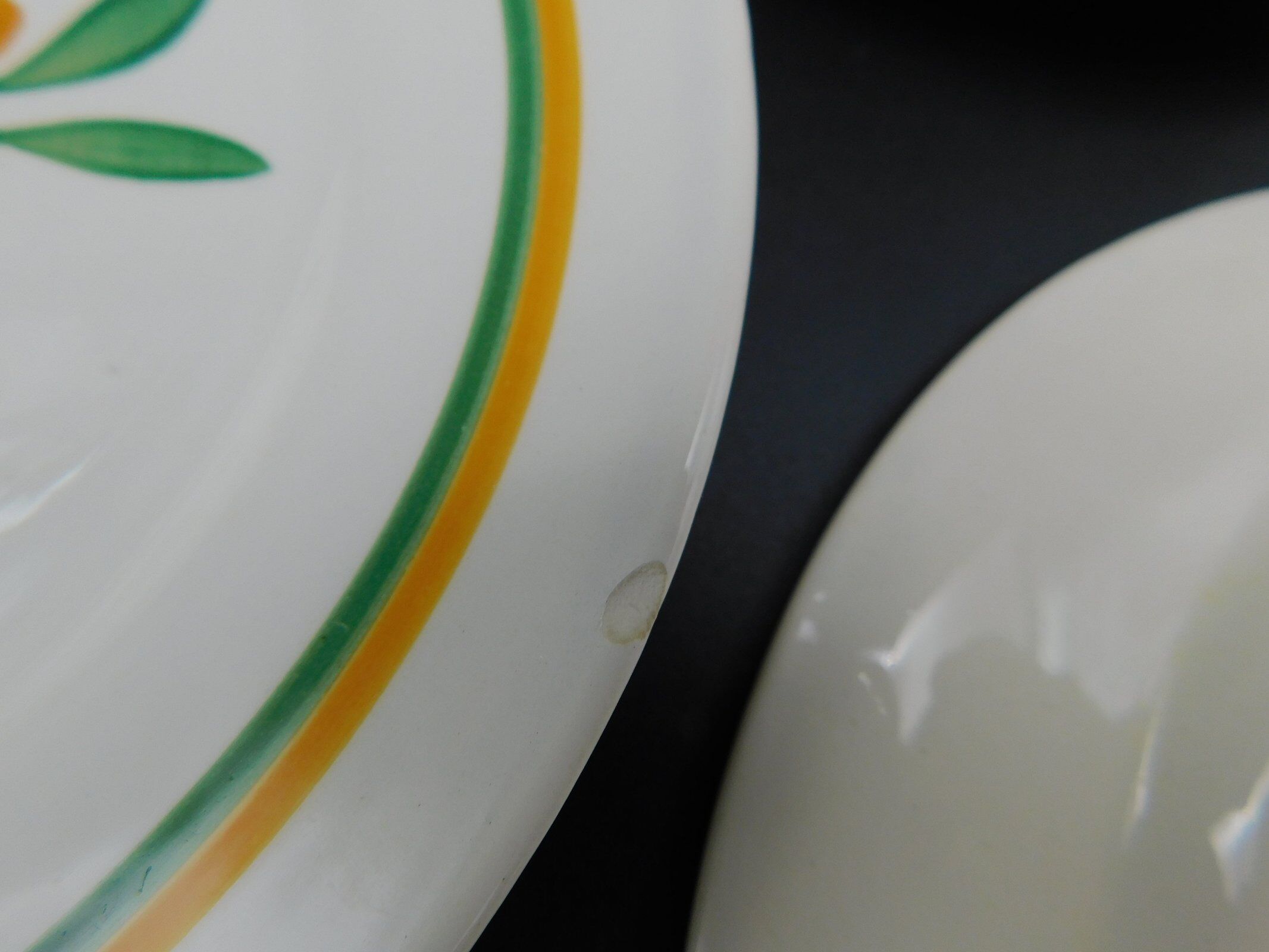 Digoin Sarreguemines cake dish and dessert plates