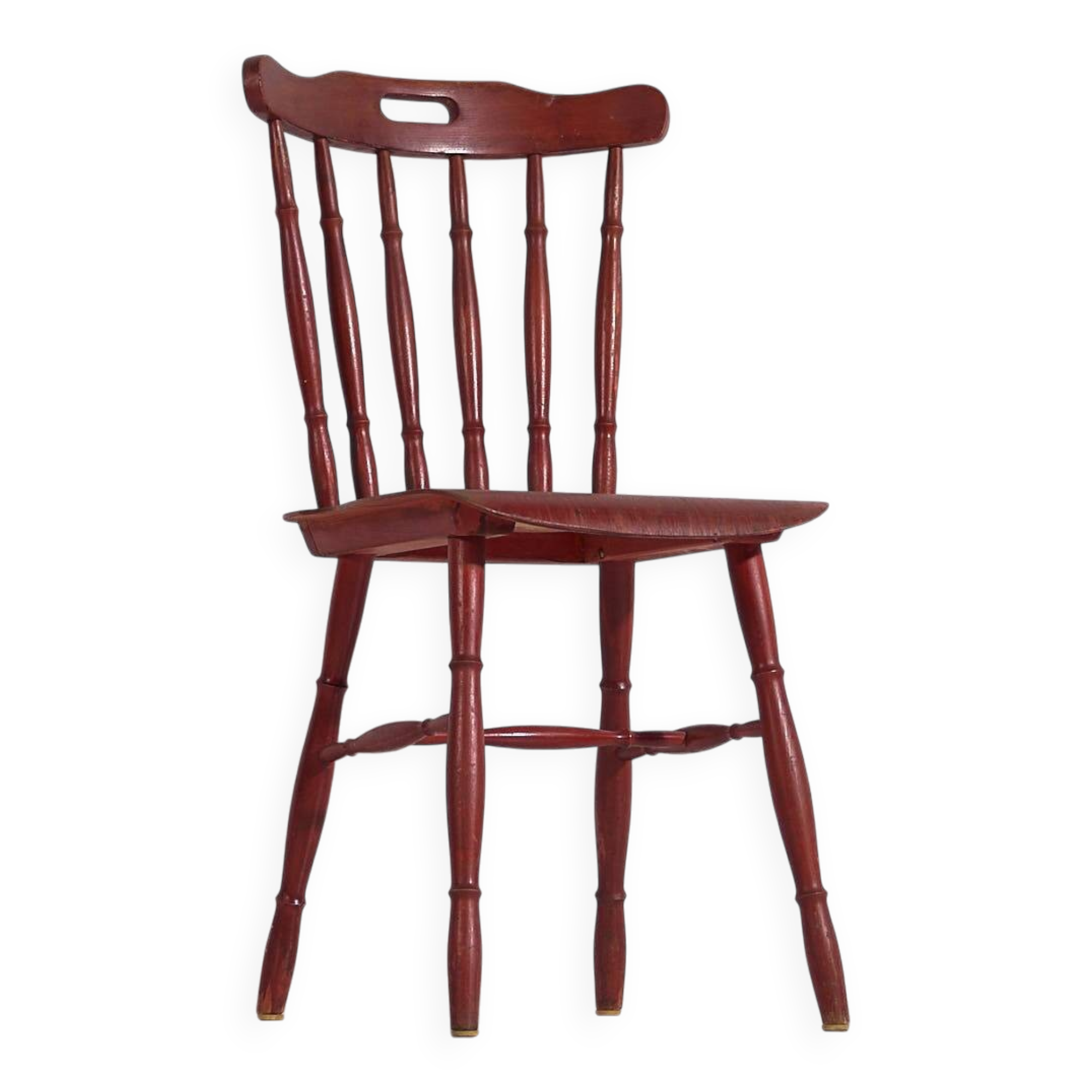 Antique red Windsor style chair (c.1920)