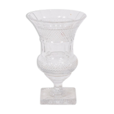 Vase en cristal de forme Médicis, XXe siècle