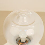 Glass lamp double lighting 70's