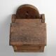 Antique French Oak Wall Salt Box, ca. 1850