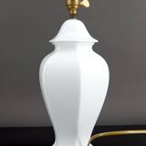 White porcelain lamp, France, circa 1950-1960