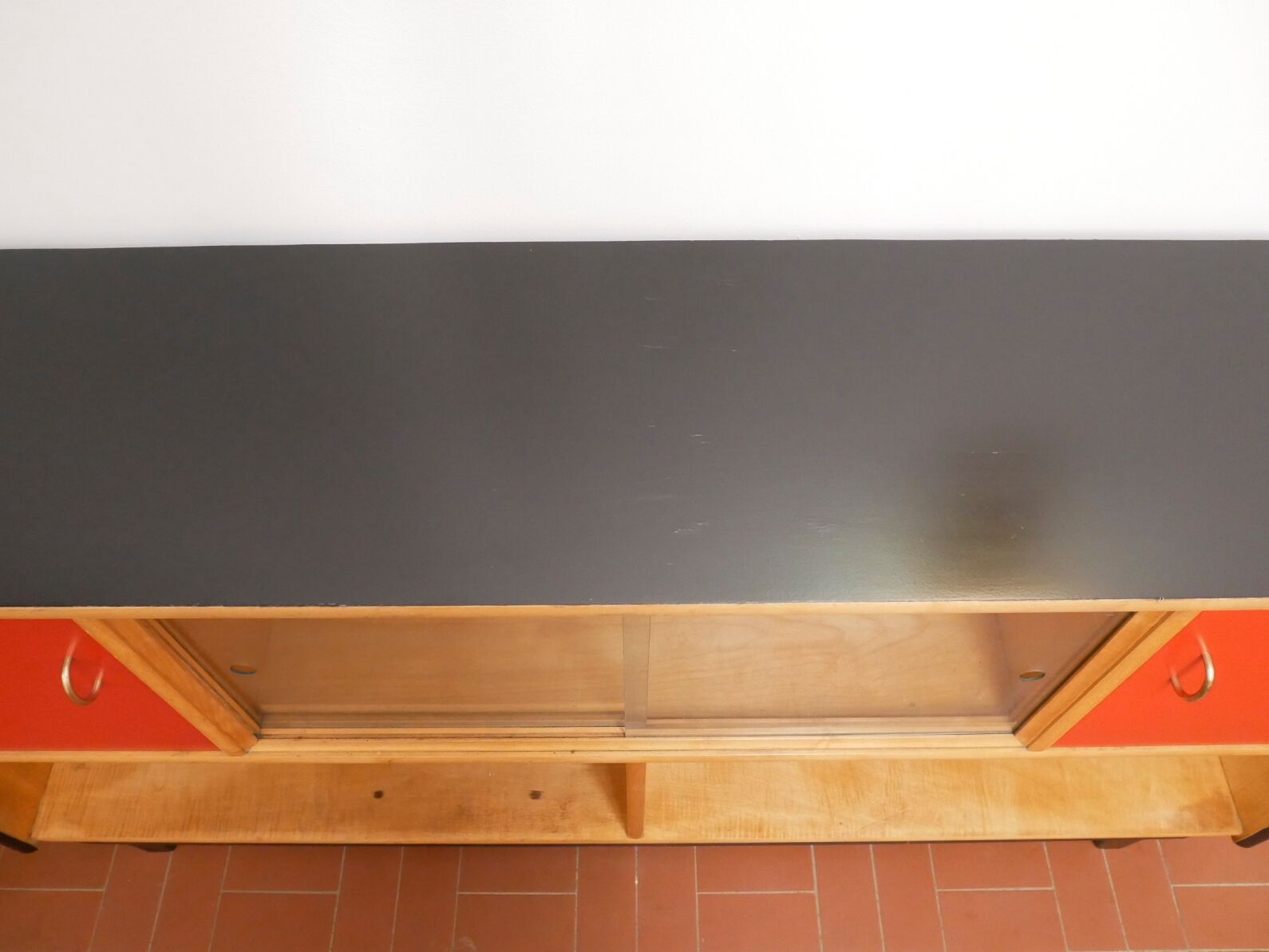 Habs WK MÖBEL wooden bookcase, 1950 s