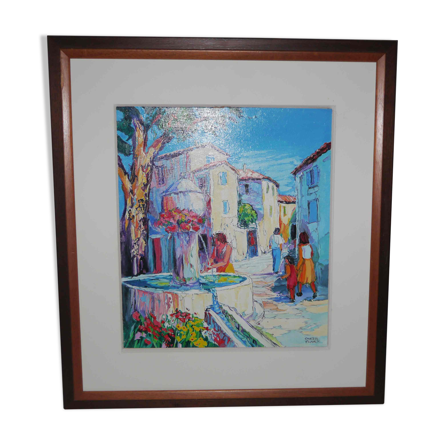 Oil painting by Onesta Franck