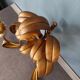 Gold metal wall light
