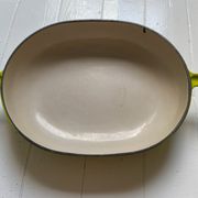 Vintage cast iron gratin dish Le Creuset