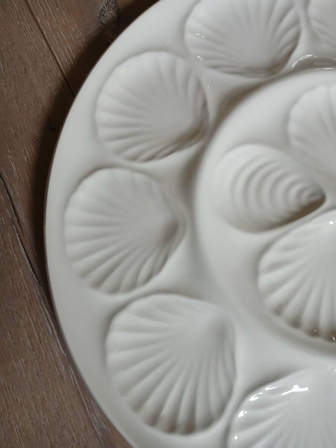 Large antique oyster platter