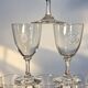 6 Baccarat glasses Funel shaped late 19th - early 20th century 