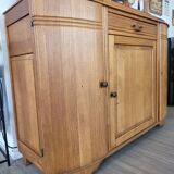 Solid wood and vintage marble