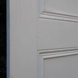 Communication door h216.5x87cm old paneled, molded