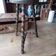 Beaded Tripod Mid-Height Stool