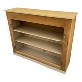 Counter, bookshelf, buffet in solid cherry wood.