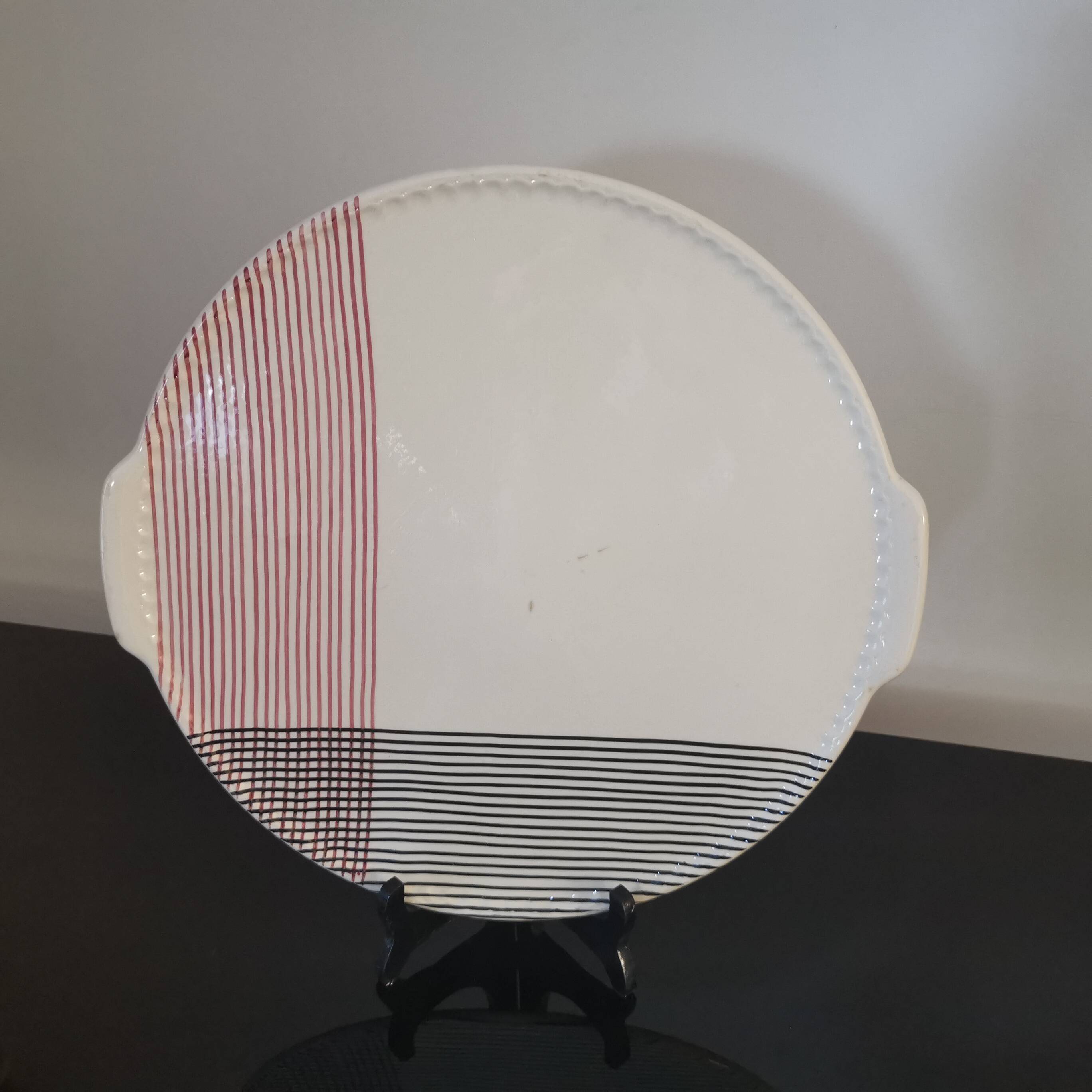 Caprice round serving dish from villeroy & boch, 1950s