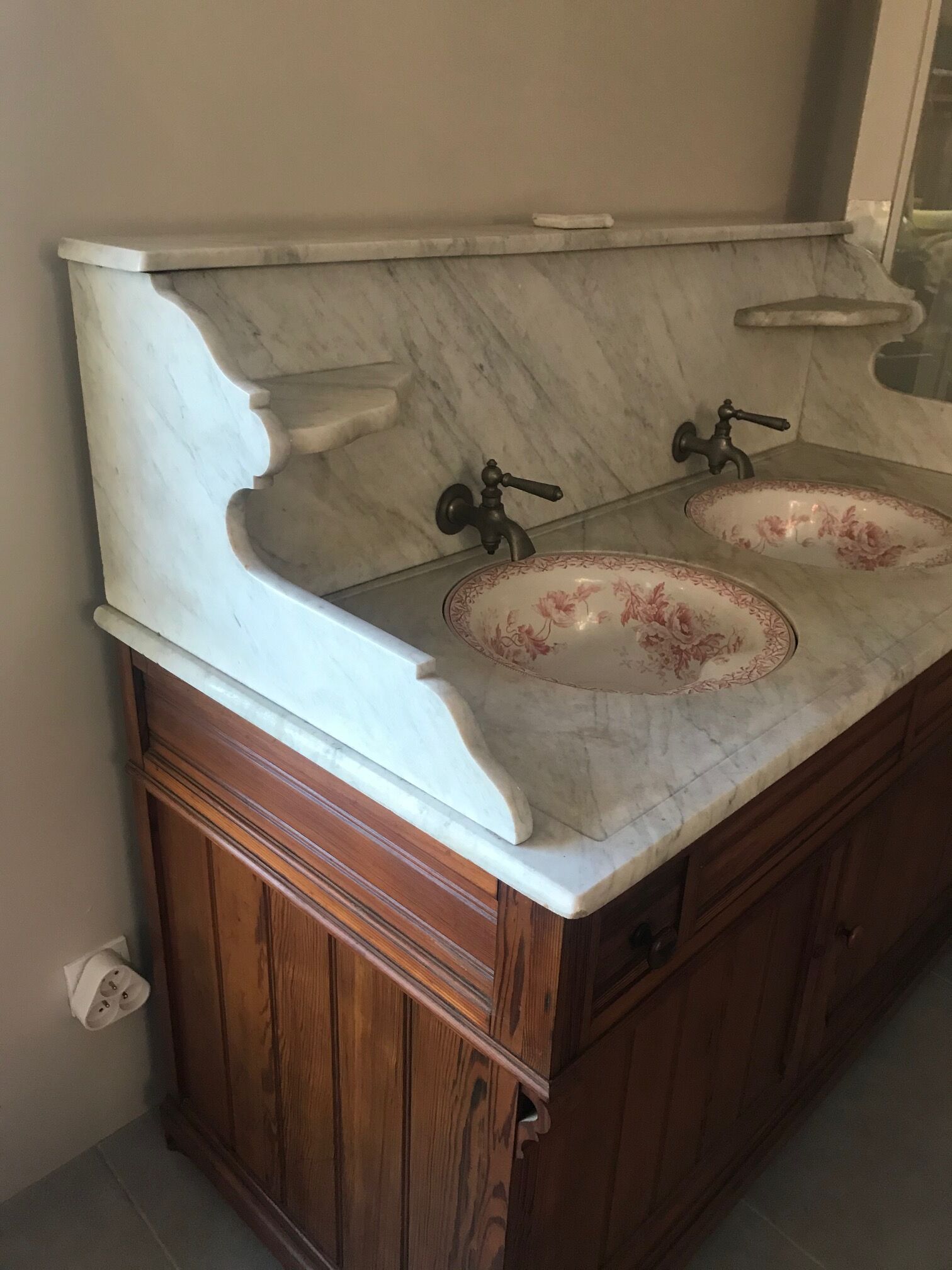 Double bathroom furniture cvas 1900