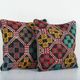 Set of 2 vintage Turkish cushion covers 41x41 cm