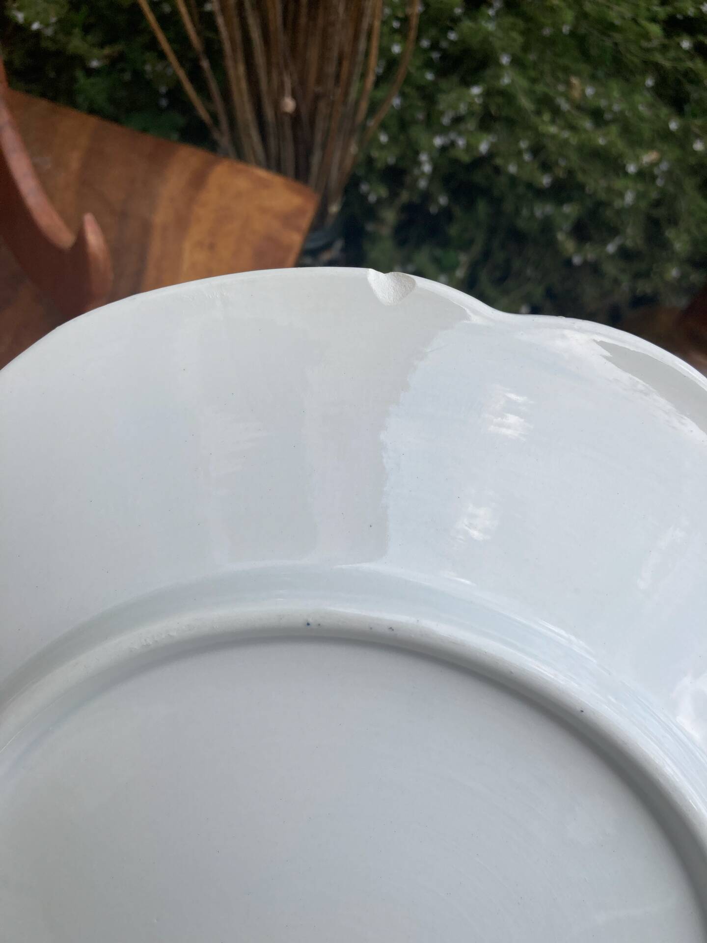Plats de service ronds Digoin Sarreguemines charme d’antan