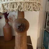 Terracotta lamp from the 60s and 70s