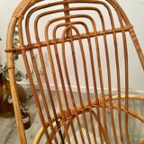 Shell vintage rattan chair