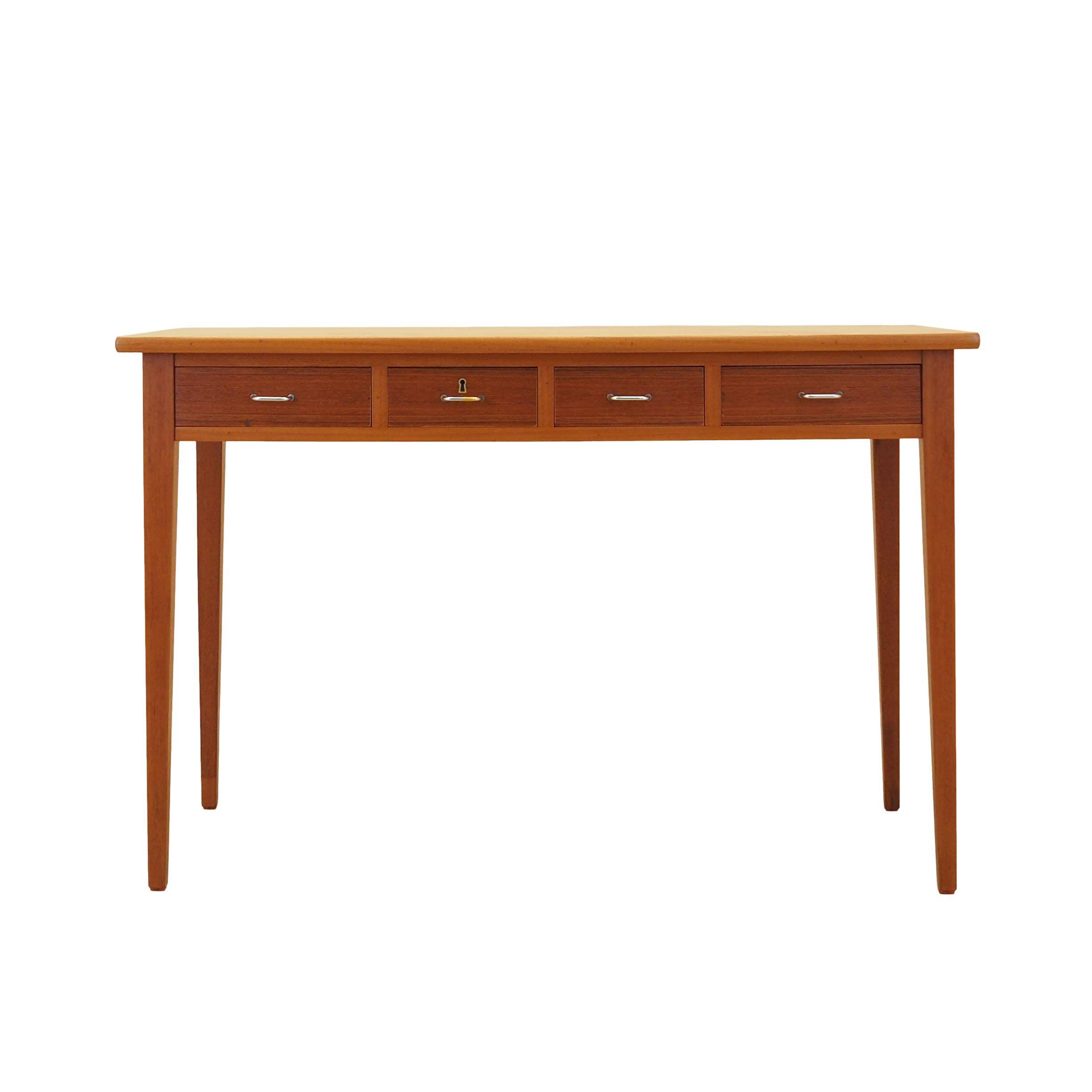 Teak desk, Danish design, 1970s, made in Denmark
