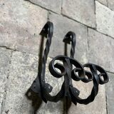 Pair of Medieval Style Wrought Iron Wall Brackets
