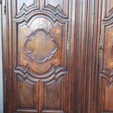Louis XIV wardrobe in solid oak, 18th century