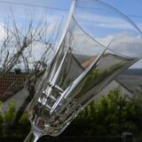 6 red wine glasses in crystal villeroy et boch. concorde model.