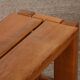 Banc vintage en orme massif édité par Maison Regain, 1980