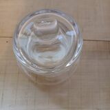 Individual glass butter dish