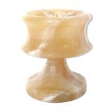 Candlestick onyx beige Ht 10cm