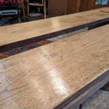 Pair of chestnut benches