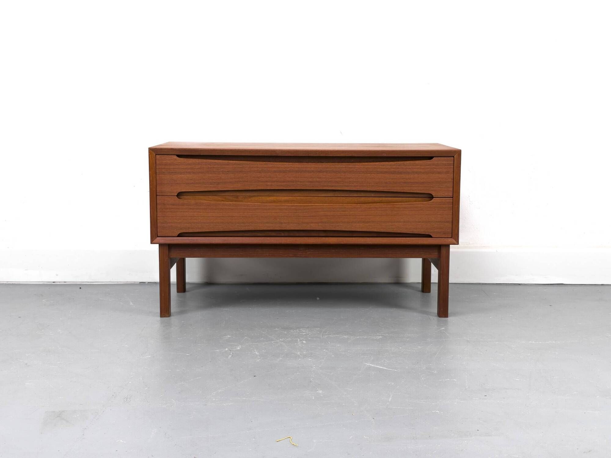 Teak Lowboard with Drawers, 1960s