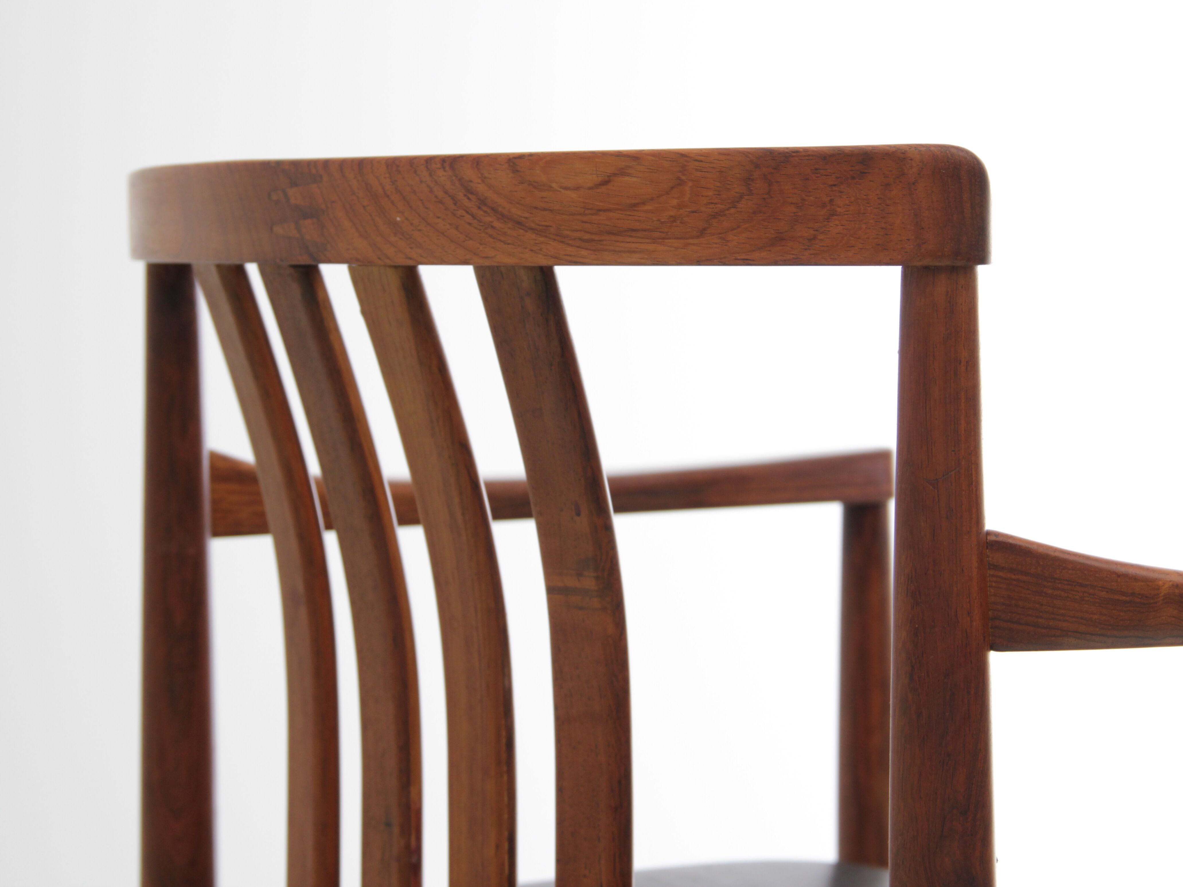 Scandinavian office chair in Rio rosewood