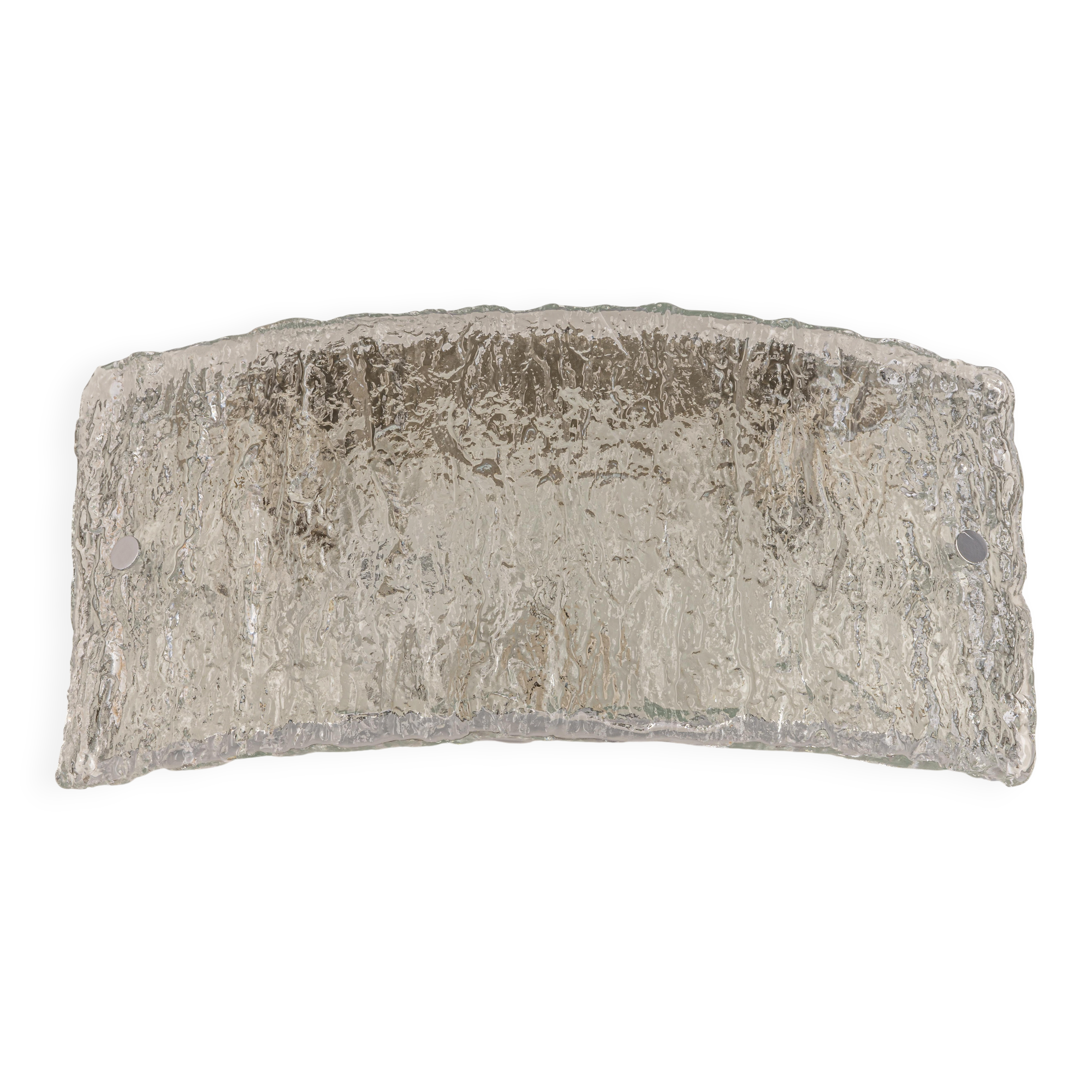 Simple Murano glass wall light by Kaiser, Germany, 1970s.