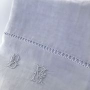 Sheet 2 places embroidered linen MB day crossed