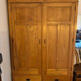 Magnificent solid oak wardrobe