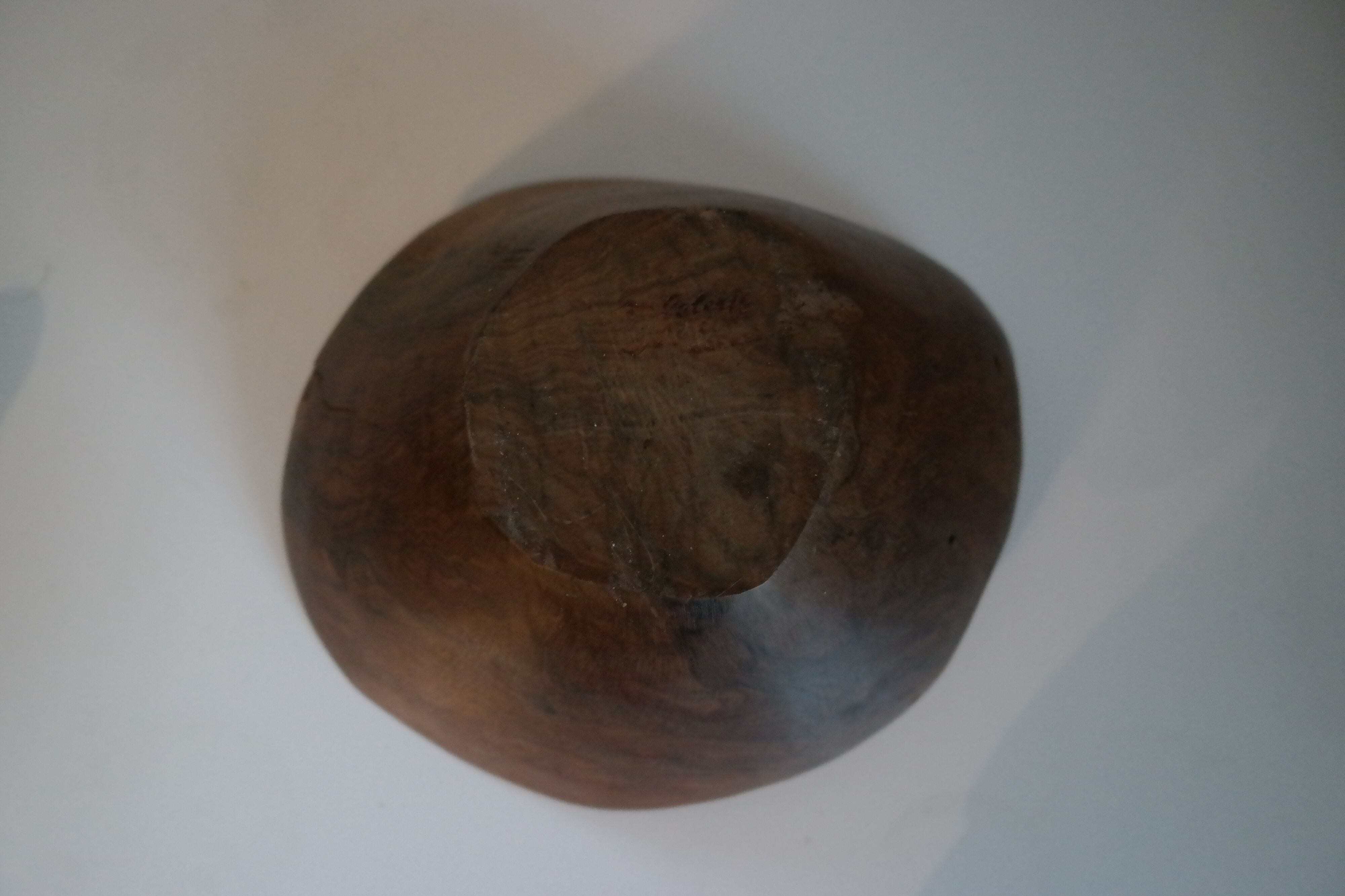 Carved olive wood cup, 1950/60