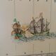 Earth planisphere Girard and Barrére from 1960